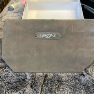 Lancôme | NEW| Gray Suede look and feel Makeup Bag
